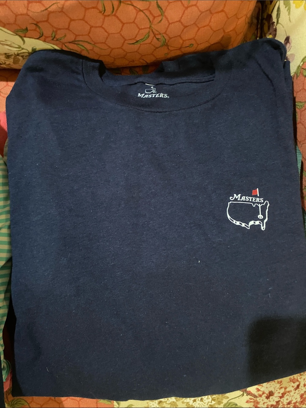 Masters Navy T-Shirt with White & Red Logo